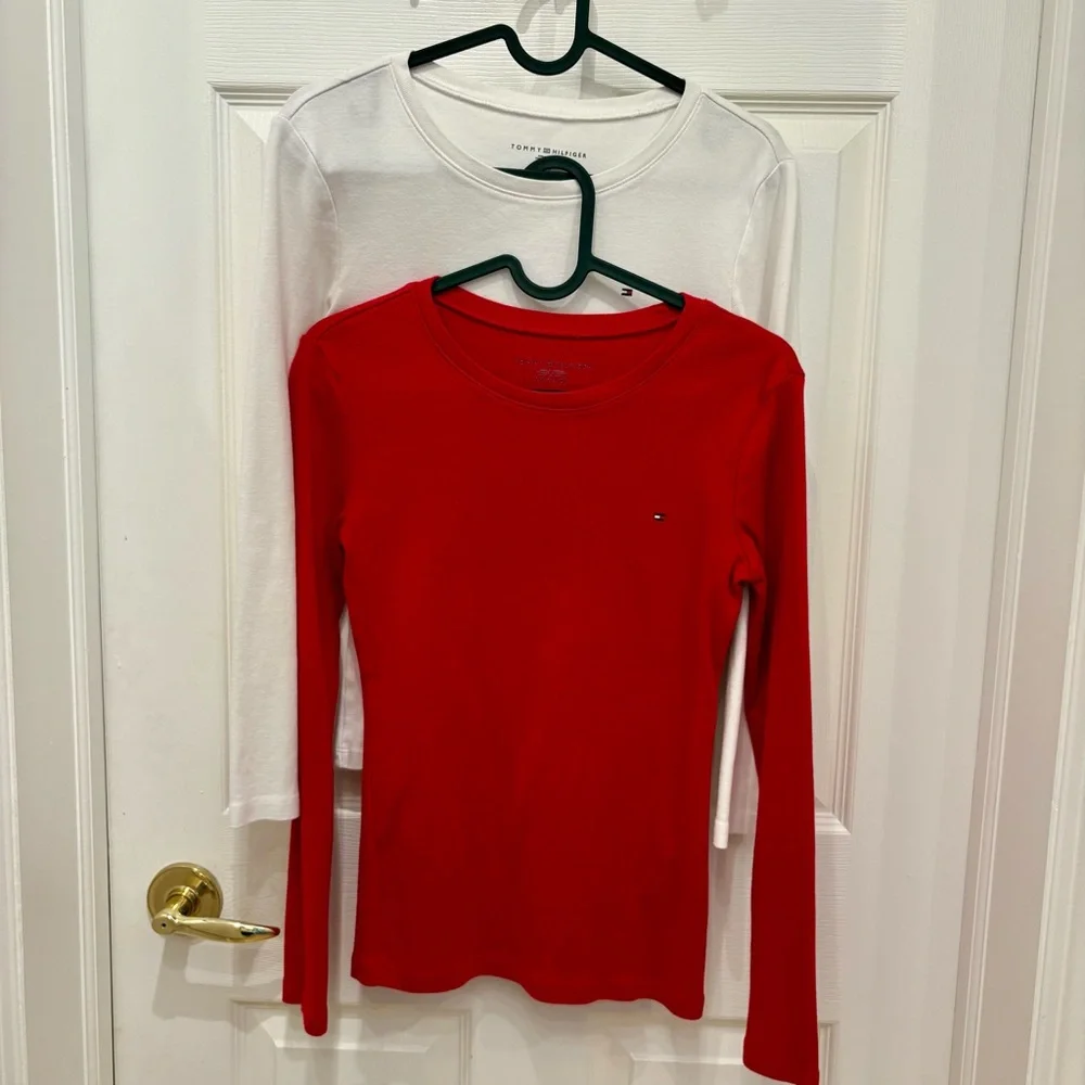 Bundle(2) TOMMY HILFIGER Red and White Shirt - Picture 3 of 8